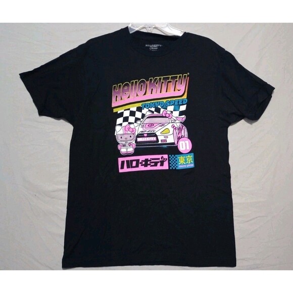 Sanrio Other - Hello Kitty T-Shirt Men L Black Tokyo Speed Sanrio #1 S/S Front Print Graphic